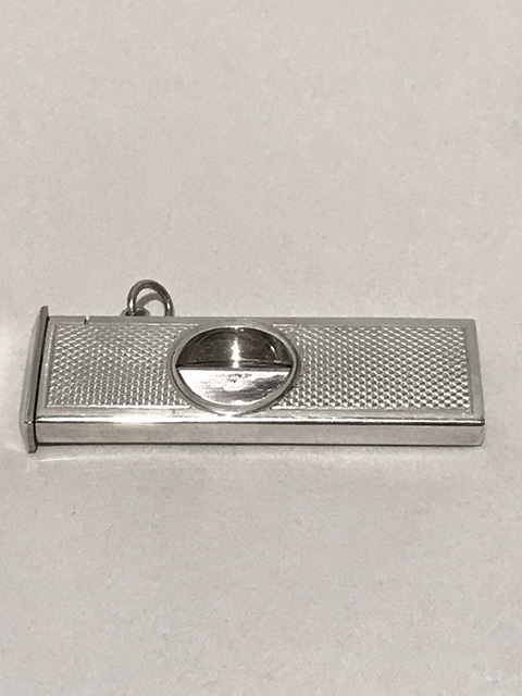 Vintage Solid Silver Encased Cheroot or Cigar Cutter