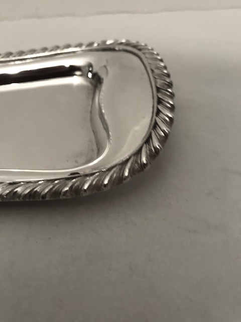 Antique Silver Plated Tray with Original Wick Trimmers