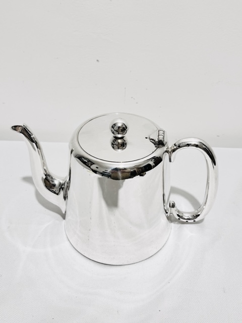 Vintage Silver Plated Hotel Teapot Plain in Design (c.1930)