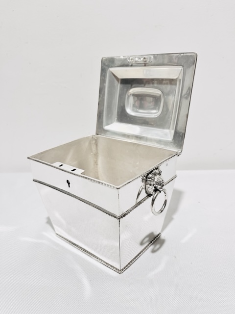 Antique Silver Plated Rectangular Tea Caddy