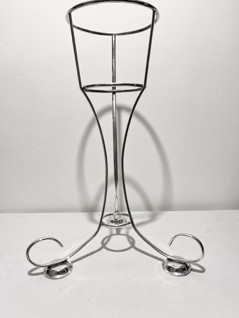 Stylish Antique Silver Plated Wine Bucket Stand (c.1920)