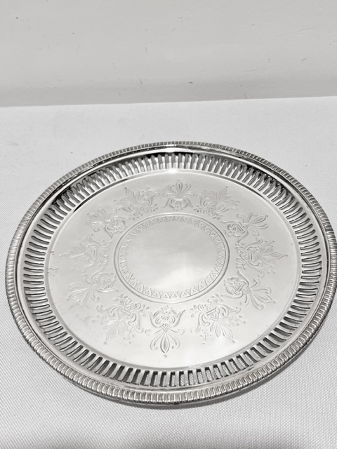 Antique Silver Plated Salver (c.1880)
