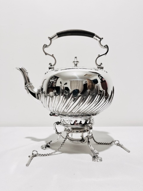 Antique Silver Plated Small Kettle on Stand by Elkington & Company