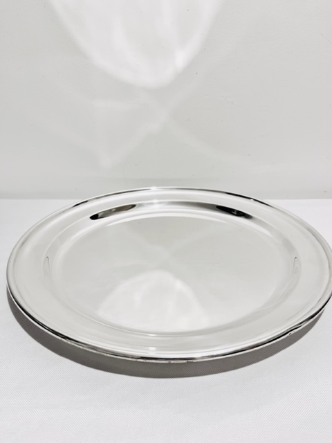 Attractive Antique Silver Plated Round Tray (c.1920)