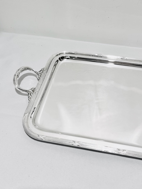Smart Boldly Mounted Antique Silver Plated Tray Poss. French