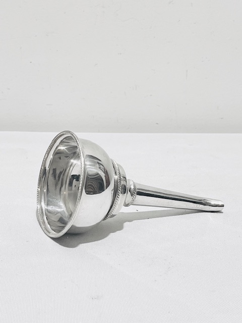 Silver Plated Antique Wine Funnel