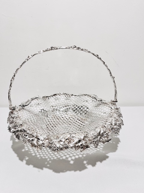 Antique Silver Plated Basket of Super Quality (c.1880)