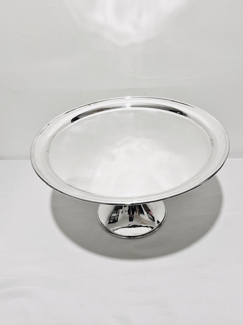 Stylish James Dixon & Sons Antique Silver Plated Cake Stand Comport