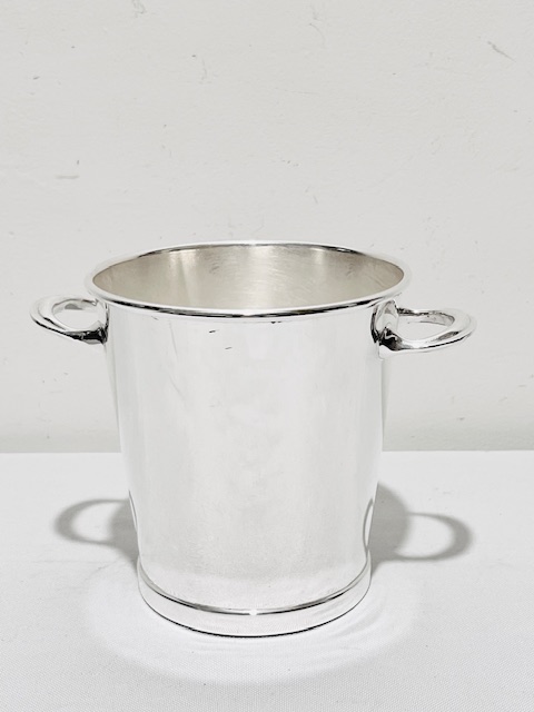 Plain and Simple in Design Antique Silver Plated Ice Pail or Bucket 