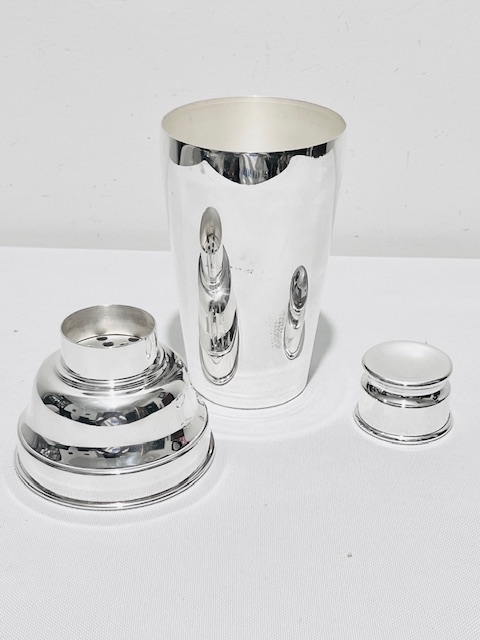 Vintage 3 Piece Silver Plated Cocktail Shaker