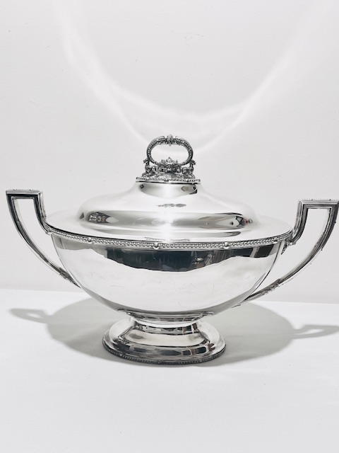 Handsome Oval Antique Silver Plated Soup Tureen (c.1880)