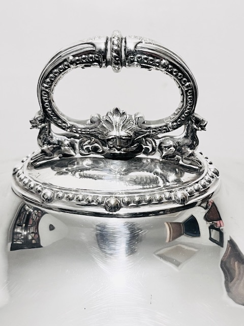 Handsome Oval Antique Silver Plated Soup Tureen