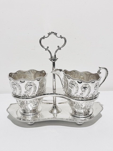 Smart Antique Silver Plated Strawberry Set