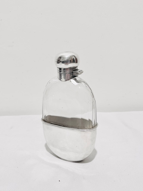 Smart Mappin and Webb Antique Silver Plated Hip Flask (c.1900)