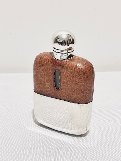 Antique Silver Plated Hip Flask by James Dixon & Son