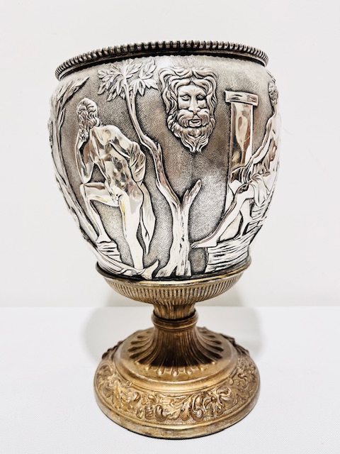 Smart Antique Silver Plated and Gilt Planter (c.1880)
