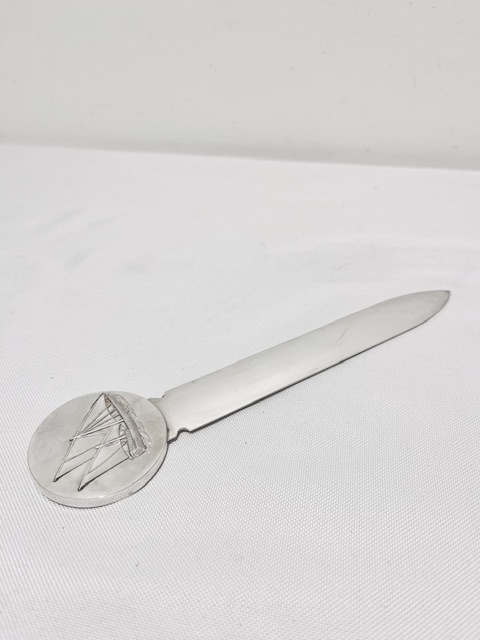 Stylish Silver Plated Letter Opener by Christofle of Paris