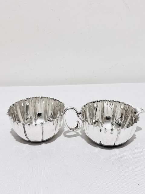 Antique Silver Plated Strawberry Set