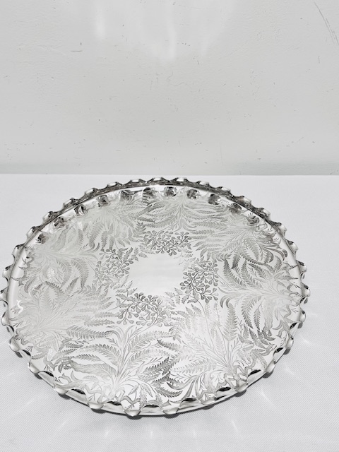 Antique Silver Plated Salver by Daniel & Arter (c.1910)
