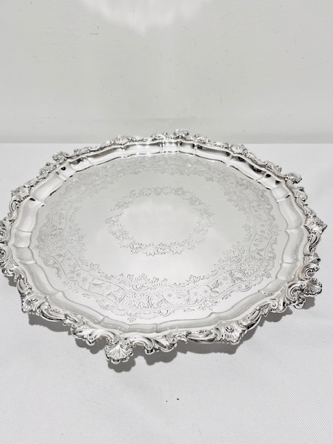 Atkin Brothers Antique Silver Plated Salver