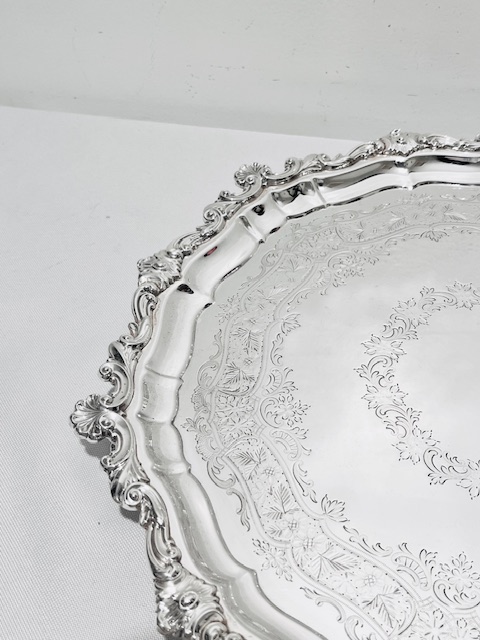 Atkin Brothers Antique Silver Plated Salver