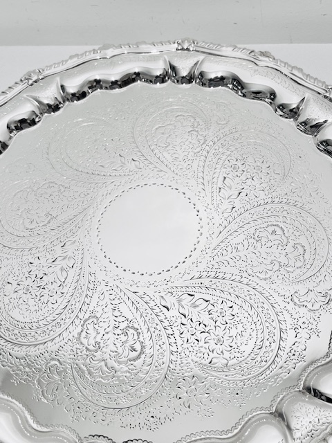 Antique Silver Plated Salver by Joseph Rodgers & Sons