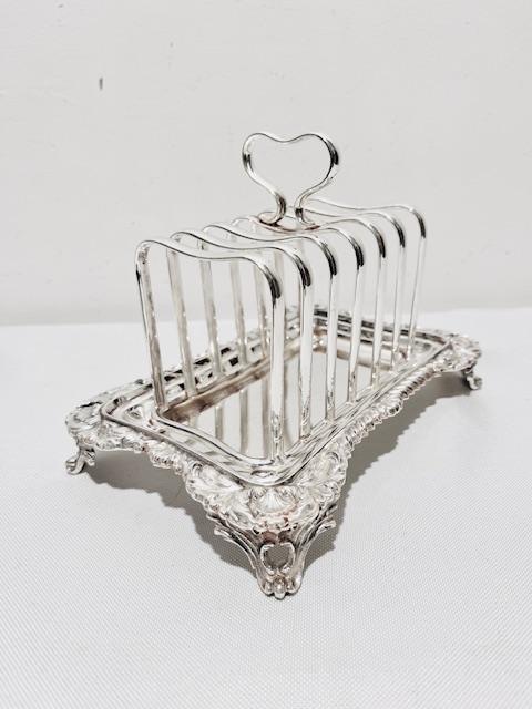 Handsome Antique Silver Plated 6 Section Toast Rack (c.1920)