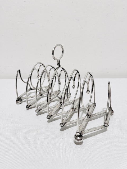 Antique Silver Plated Expanding Toast Rack by Asprey