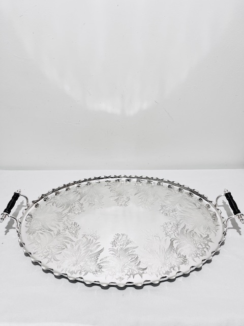Antique Silver Plated Tray by Daniel & Arter (c.1900)