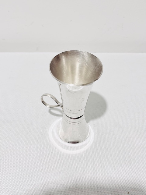 Vintage Silver Plated Double and Single Drinks Measure