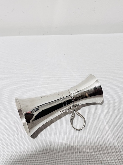 Vintage Silver Plated Double and Single Drinks Measure