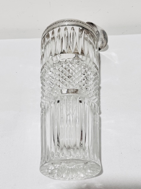 Antique Silver Plated and Glass Cocktail Stirrer Jug
