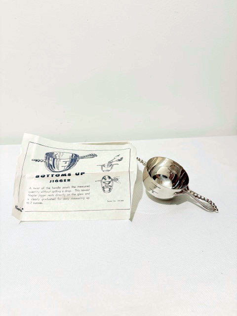 Vintage Silver Plated Boxed Drinks Measure or Jigger