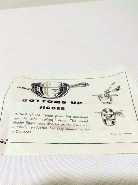 Vintage Silver Plated Boxed Drinks Measure or Jigger