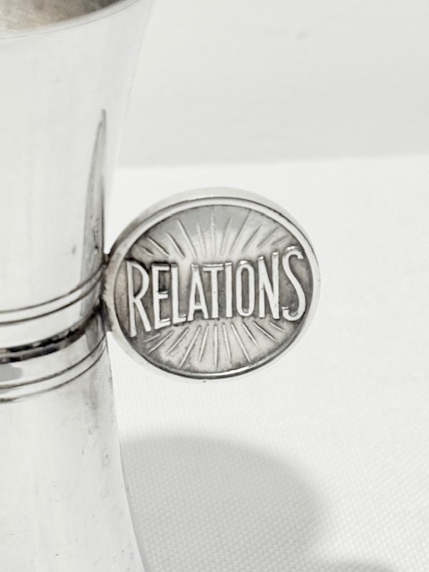 Humorous Novelty Vintage Silver Plated Double Jigger