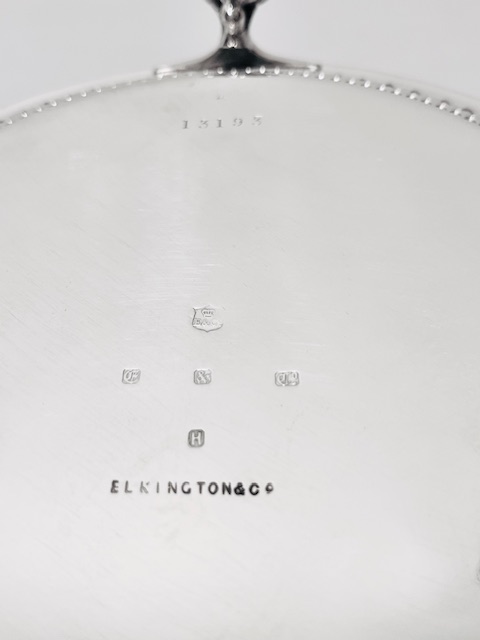 Antique Silver Plated Biscuit Box by Elkington & Company