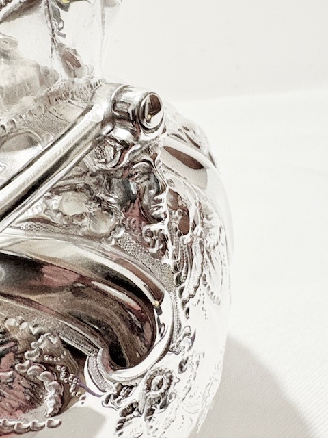 Antique Silver Plated Bulbous Body Biscuit Box Antique Silver Plated Bulbous Body Biscuit Box