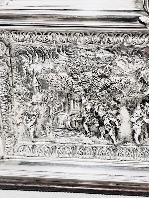 Elaborate Antique Silver Plated Electrotype Box