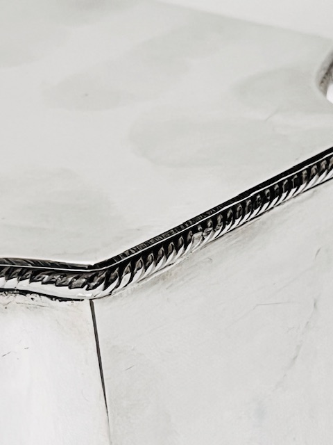 Antique Silver Plated Wafer or Tea Caddy Box