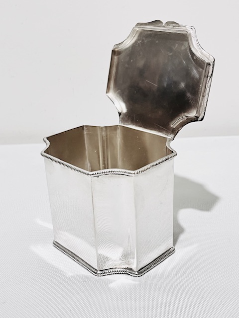 Antique Silver Plated Wafer or Tea Caddy Box