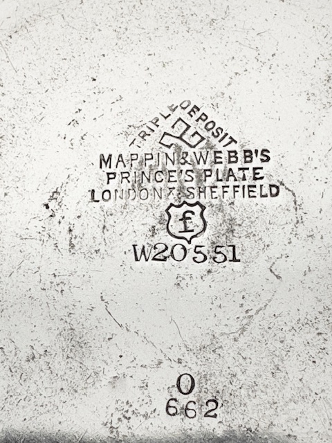 Antique Mappin & Webb Silver Plated Tea Caddy