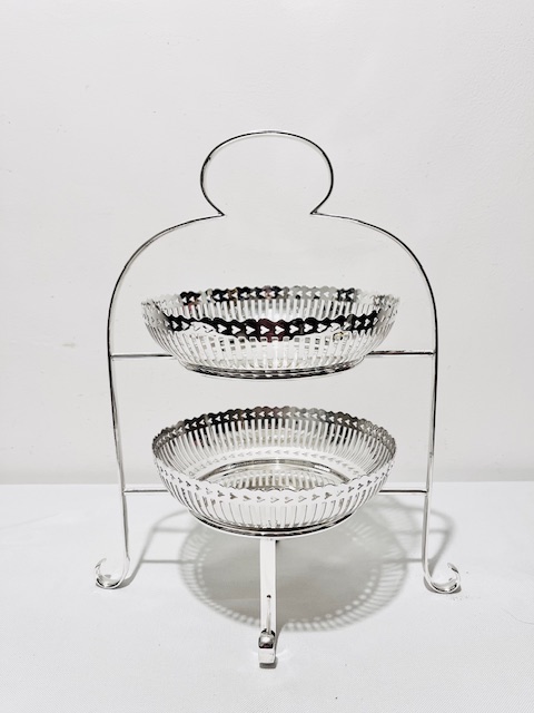 Antique Silver Plated Cake Stand c1910 British Made