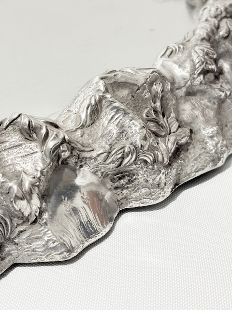 Antique Silver Plated Elkington Centrepiece Mirrored Plateau