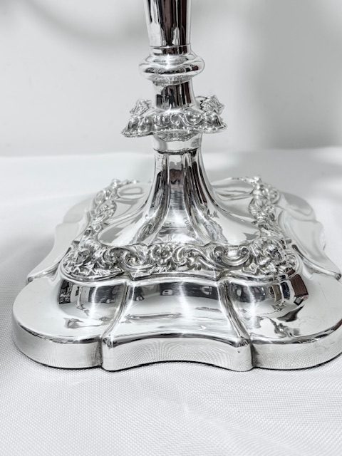 Antique Silver Plated Candelabra Suite Antique Silver Plated Candelabra Suite