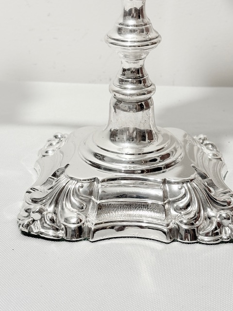 Handsome Pair of Elkington & Co Antique Silver Plated Candelabra