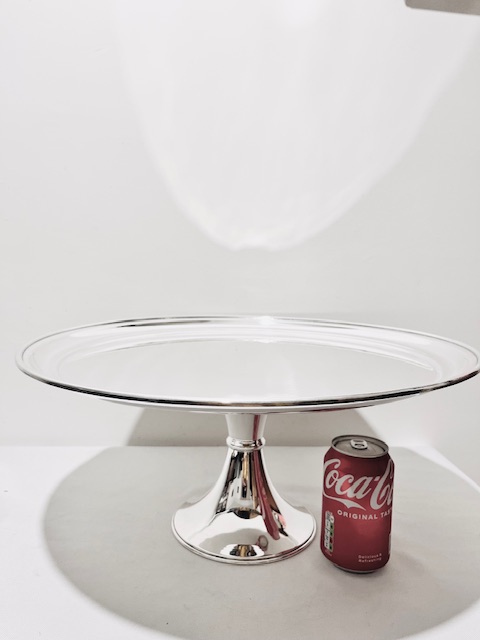Very Large Antique Silver Plated Cake Stand Comport