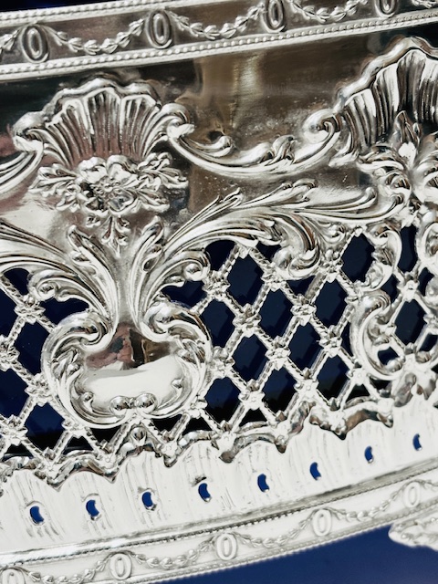 Fabulous Quality Large Antique Silver Plated Jardiniere or Table Centrepiece