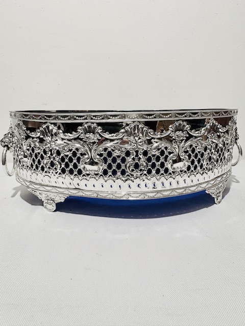 Fabulous Quality Large Antique Silver Plated Jardiniere or Table Centrepiece