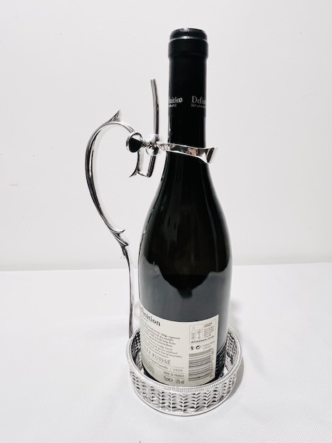 Antique Silver Plated Wine or Spirit Bottle Holder (c.1890)