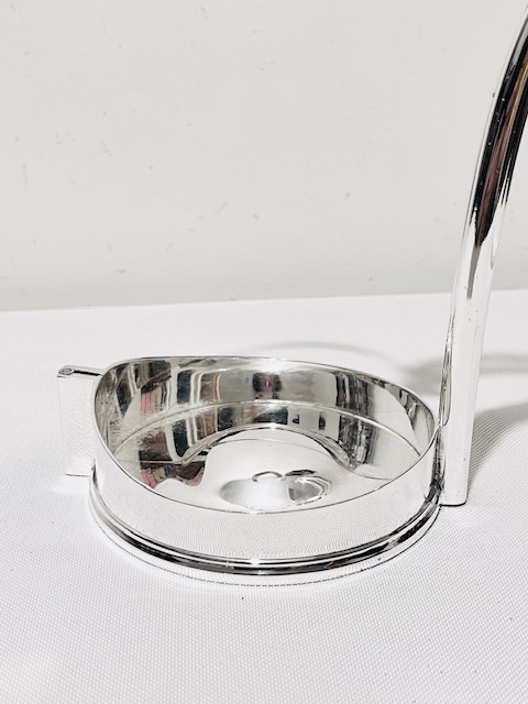 Antique Silver Plated Wine Bottle Holder by Mappin & Webb